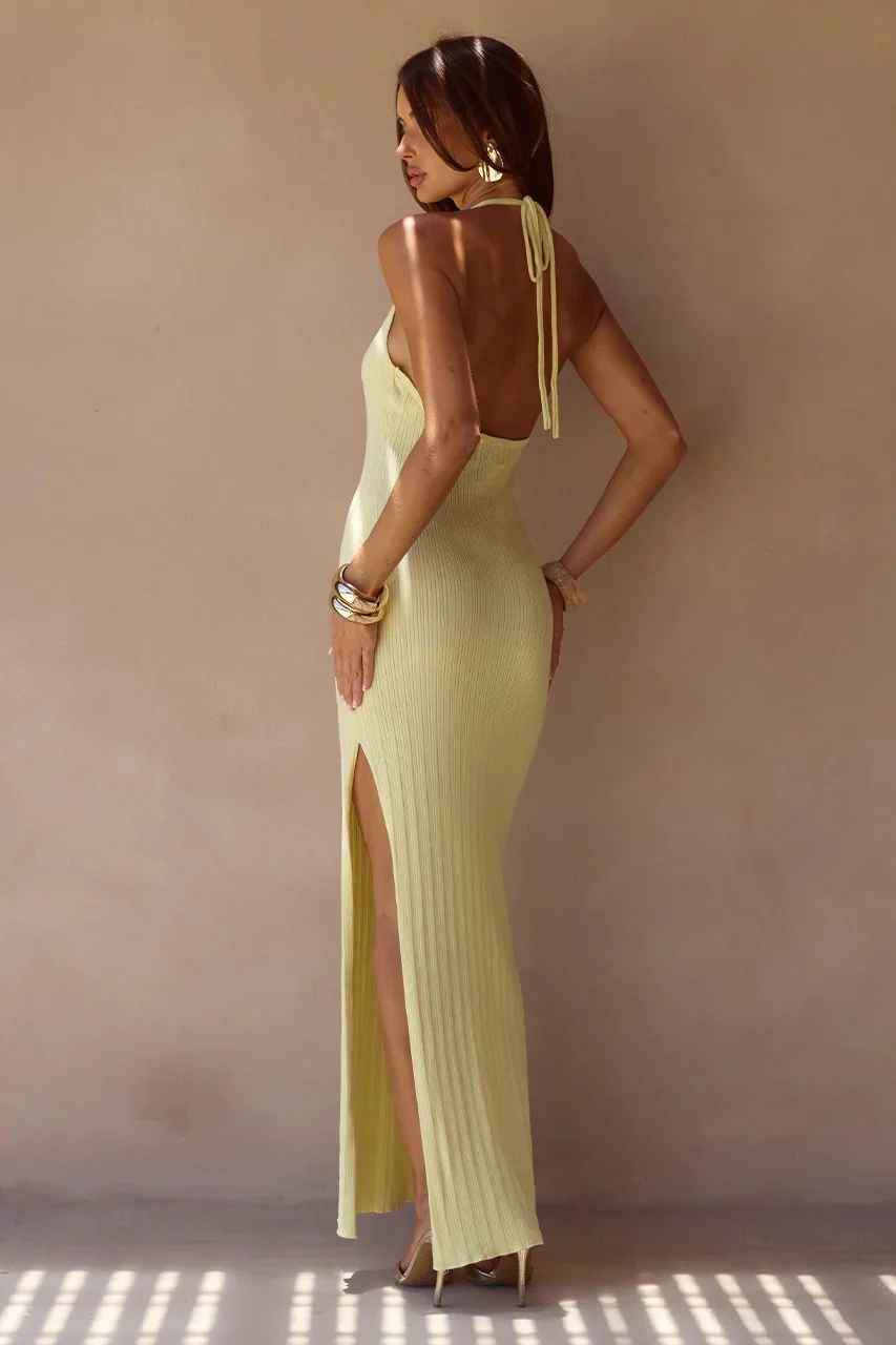 Lilabelle Maxi Dress - Lemon - Image 2