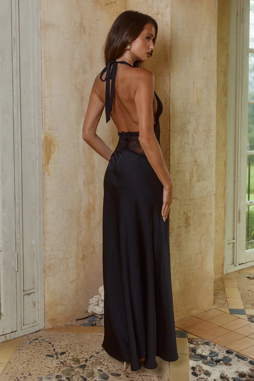 Lilith Maxi Dress - Black - Image 2