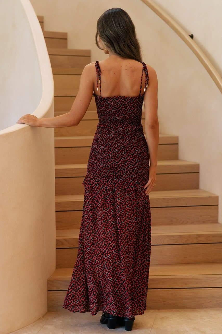 Lizbeth Maxi Dress - Black Floral - Image 2