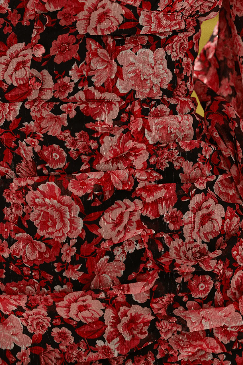Lizbeth Mini Dress - Pink Floral - Image 6