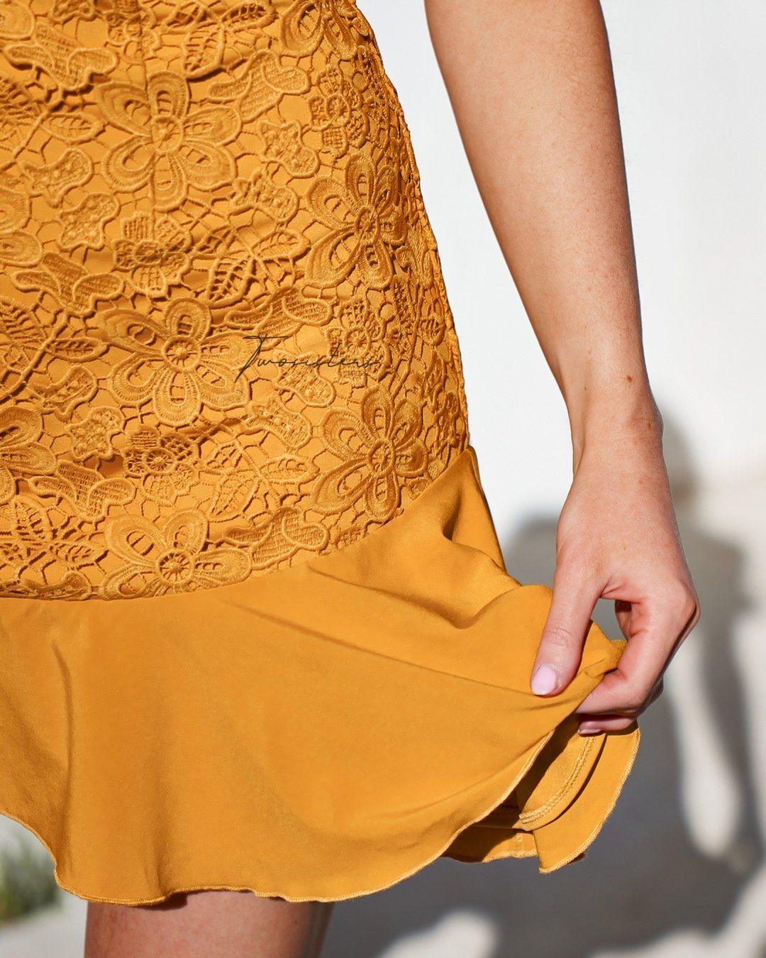 Lizzie Dress - Mustard - Image 5