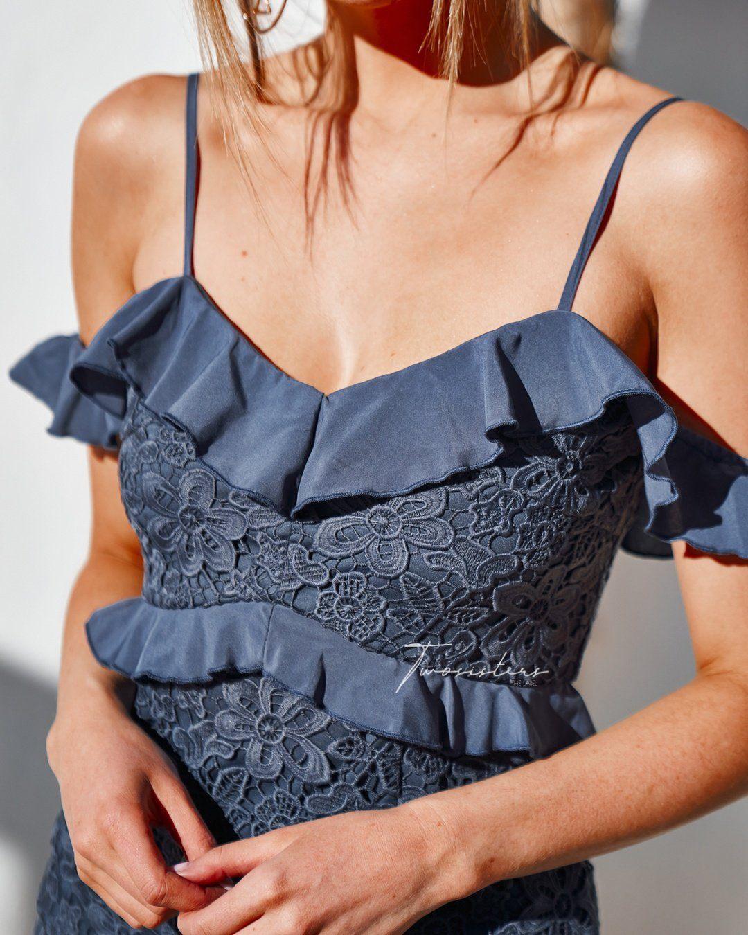 Lizzie Dress - Steel Blue - Image 5
