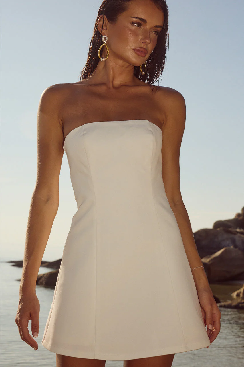 Lola Mini Dress - Ivory - Image 5