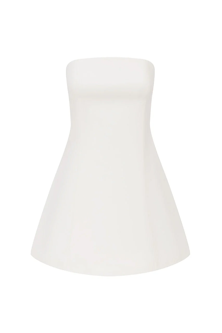 Lola Mini Dress - Ivory - Image 7