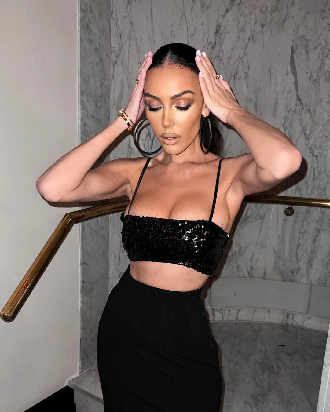 Lolah Crop Top - Black - Image 2