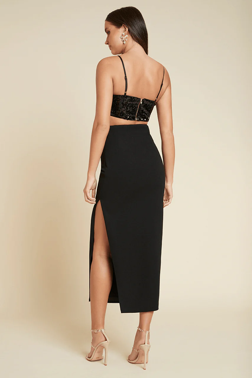 Lolah Crop Top - Black - Image 3