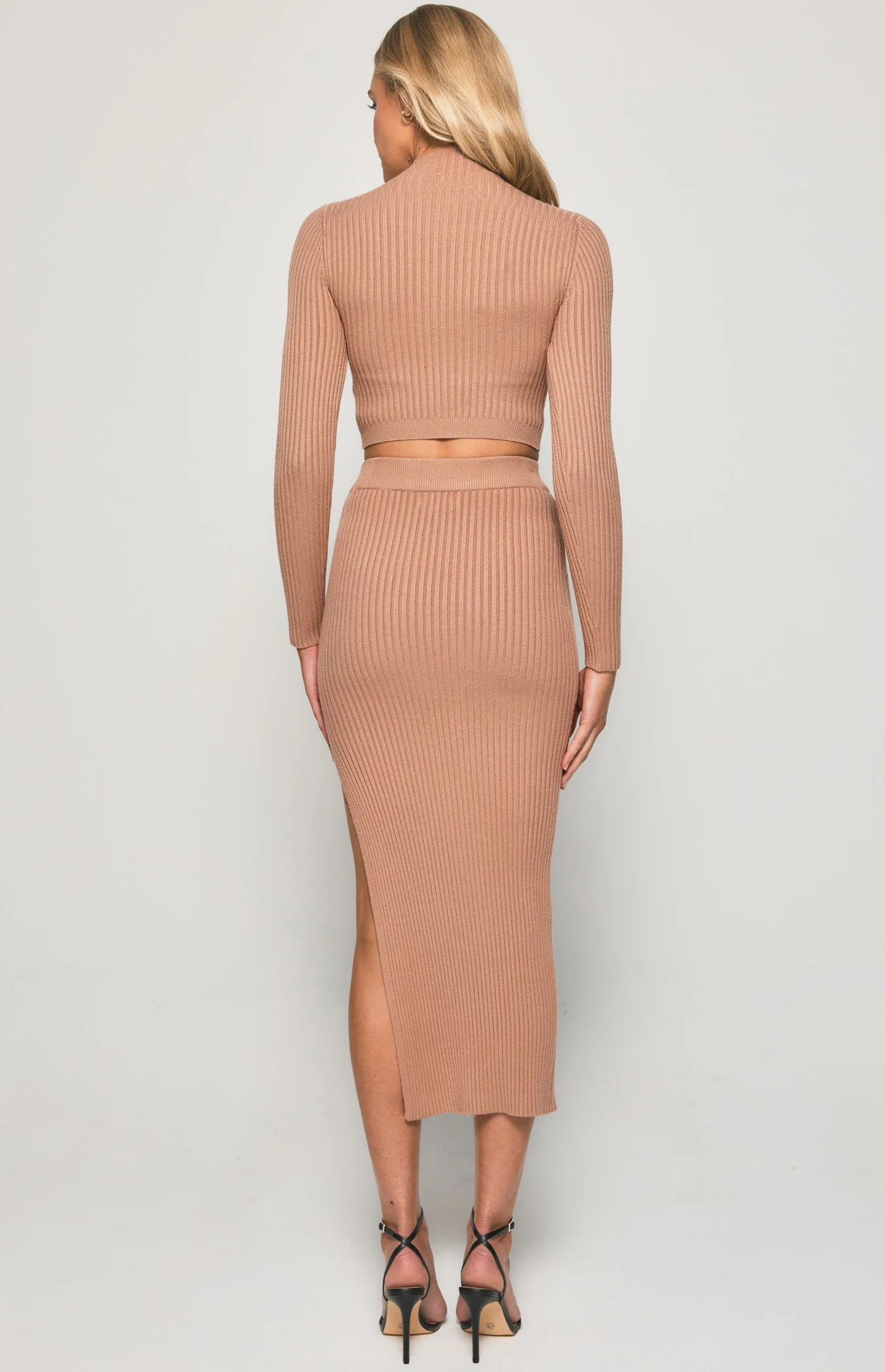 Kylie Knit Set - Mocha - Image 3