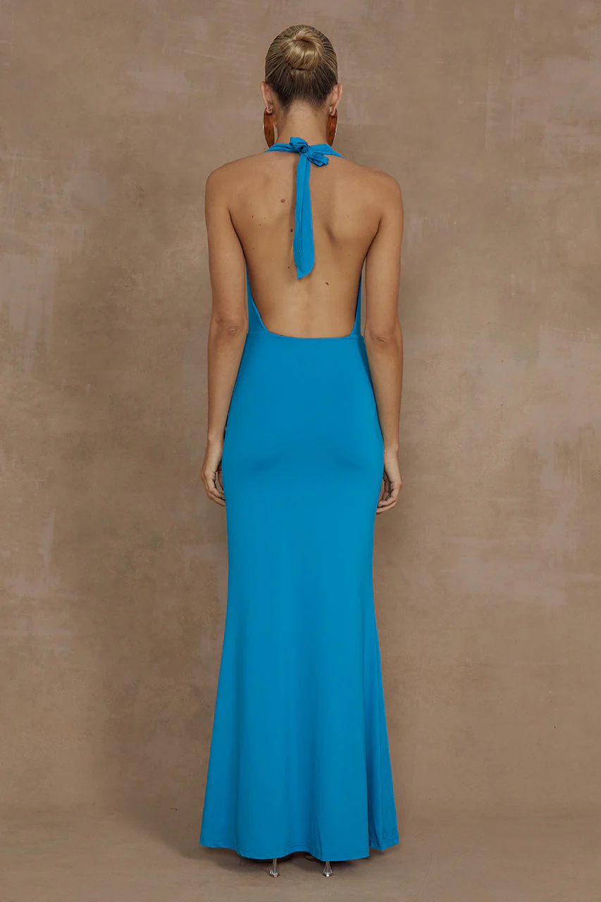 Lori Maxi Dress - Aqua - Image 2