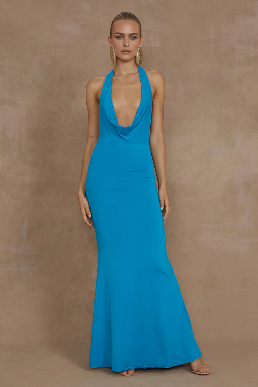 Lori Maxi Dress - Aqua - Image 5