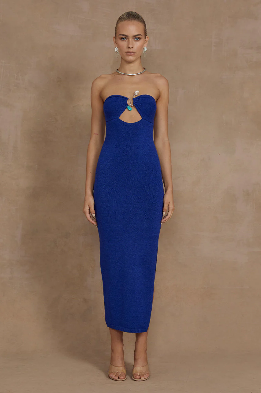 Luna Midi Dress - Royal - Image 6