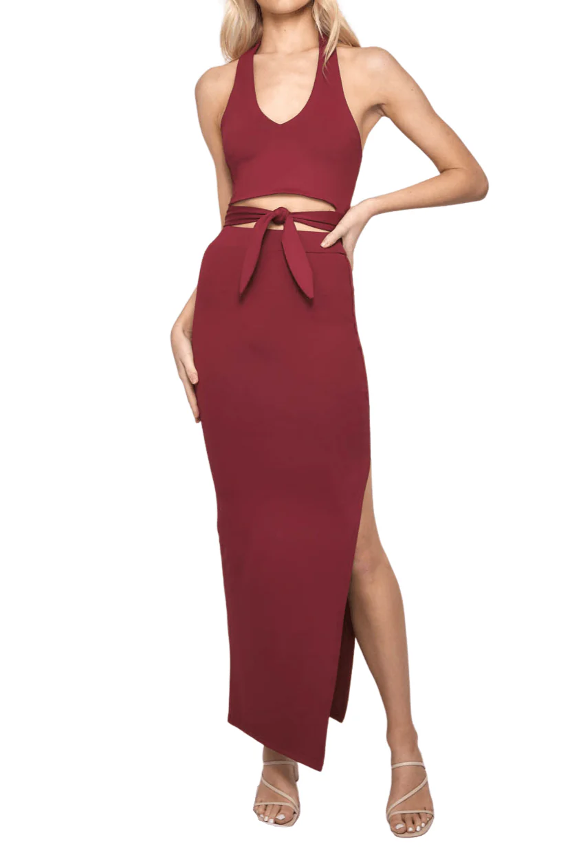 Lucia Halter Set - Wine - Image 2