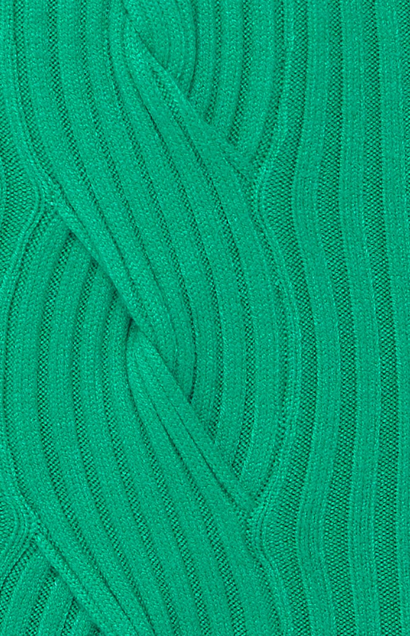 Lula Cut Out Knit Dress - Green - Image 7