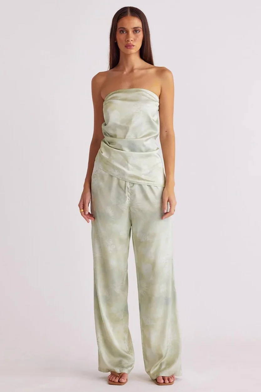 Lyra Print Pant - Pear