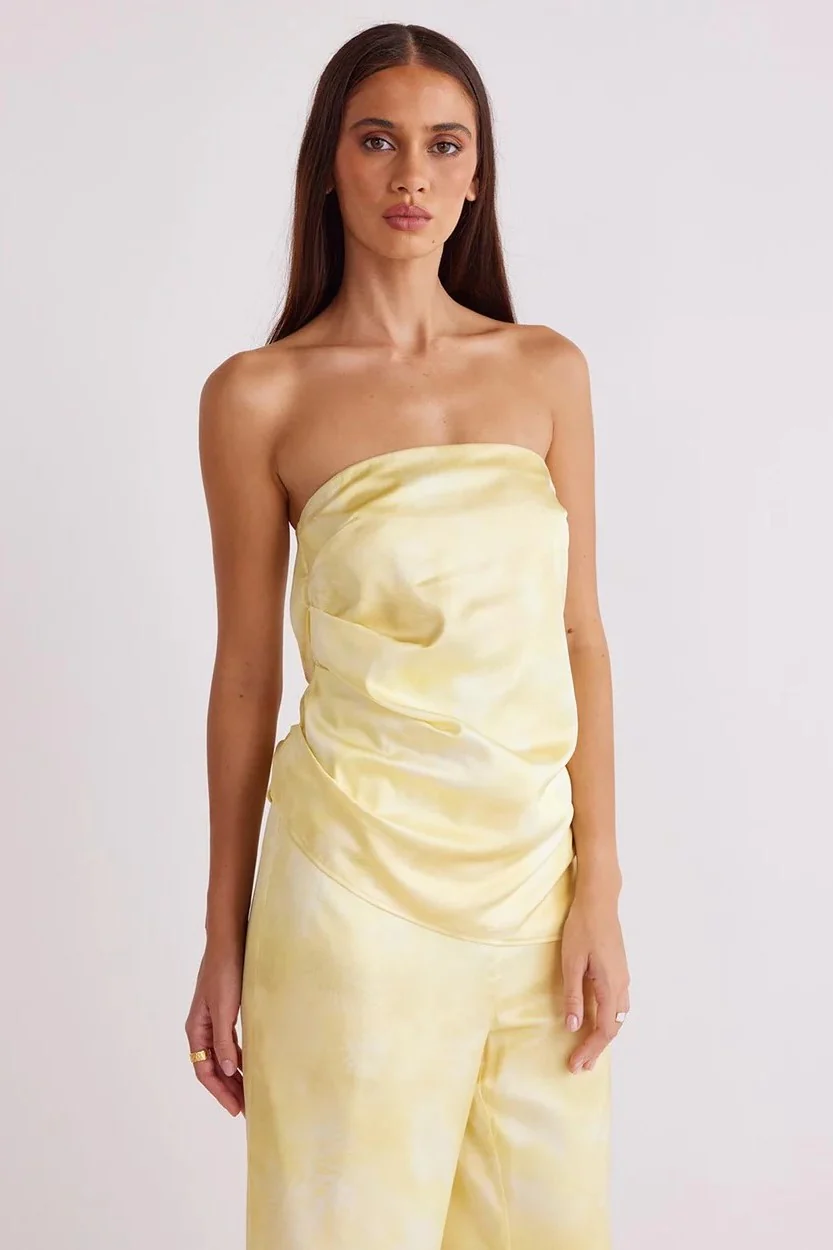 Lyra Print Top - Panna Cotta - Image 3