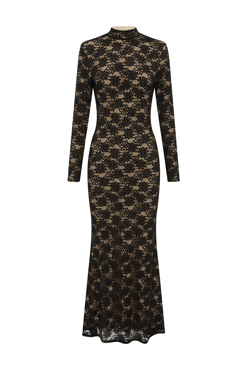 Maeya Maxi Dress - Black - Image 6