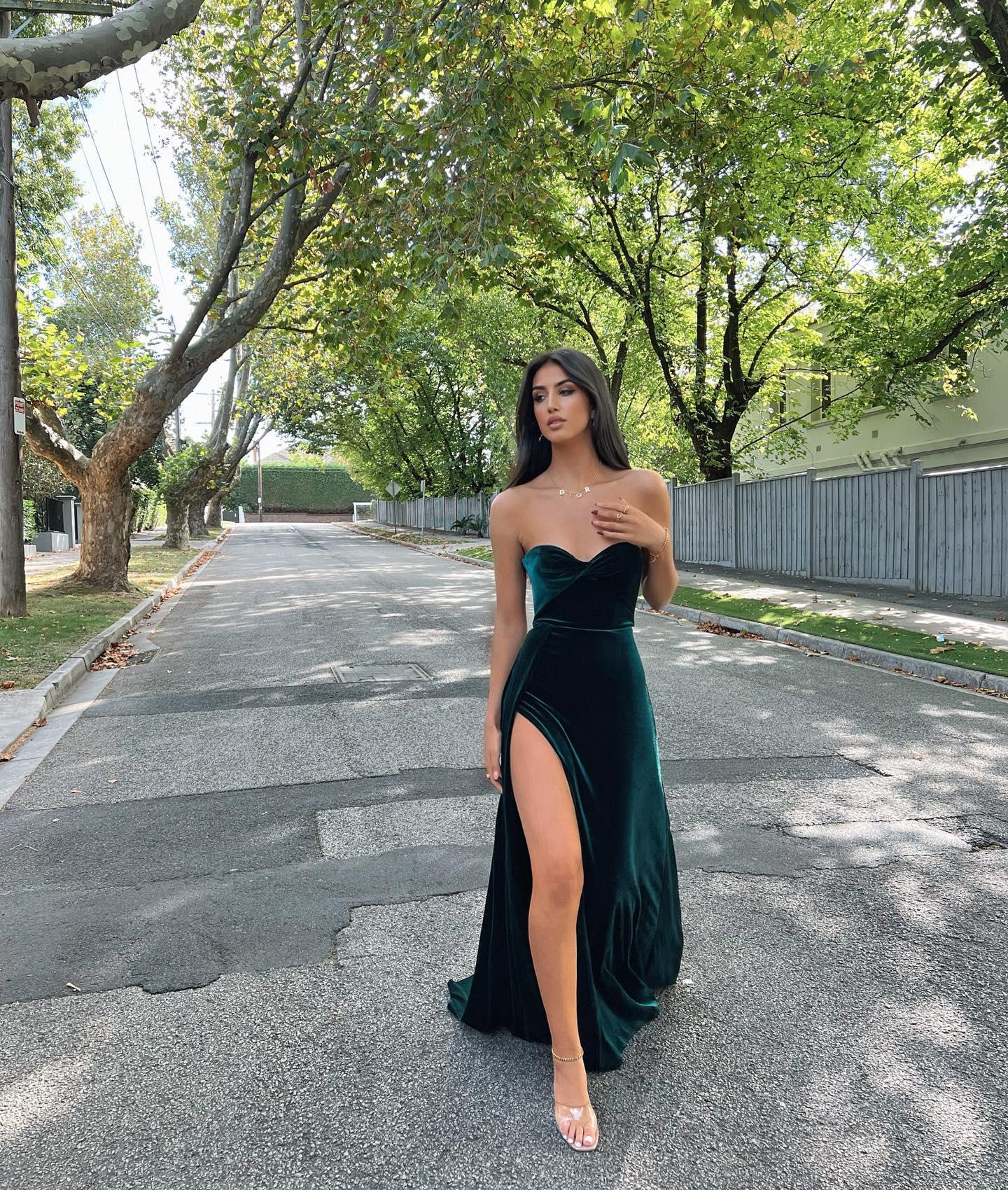 Magnolia Gown - Emerald - Image 2