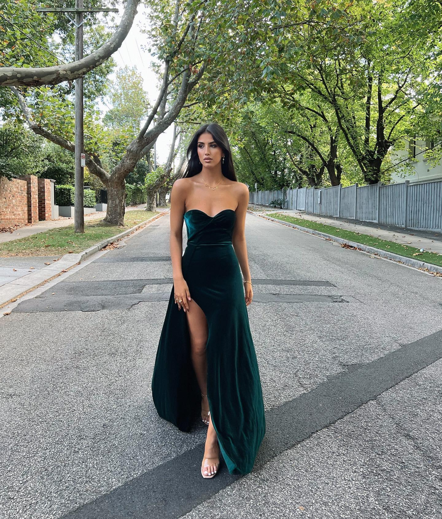 Magnolia Gown - Emerald - Image 5