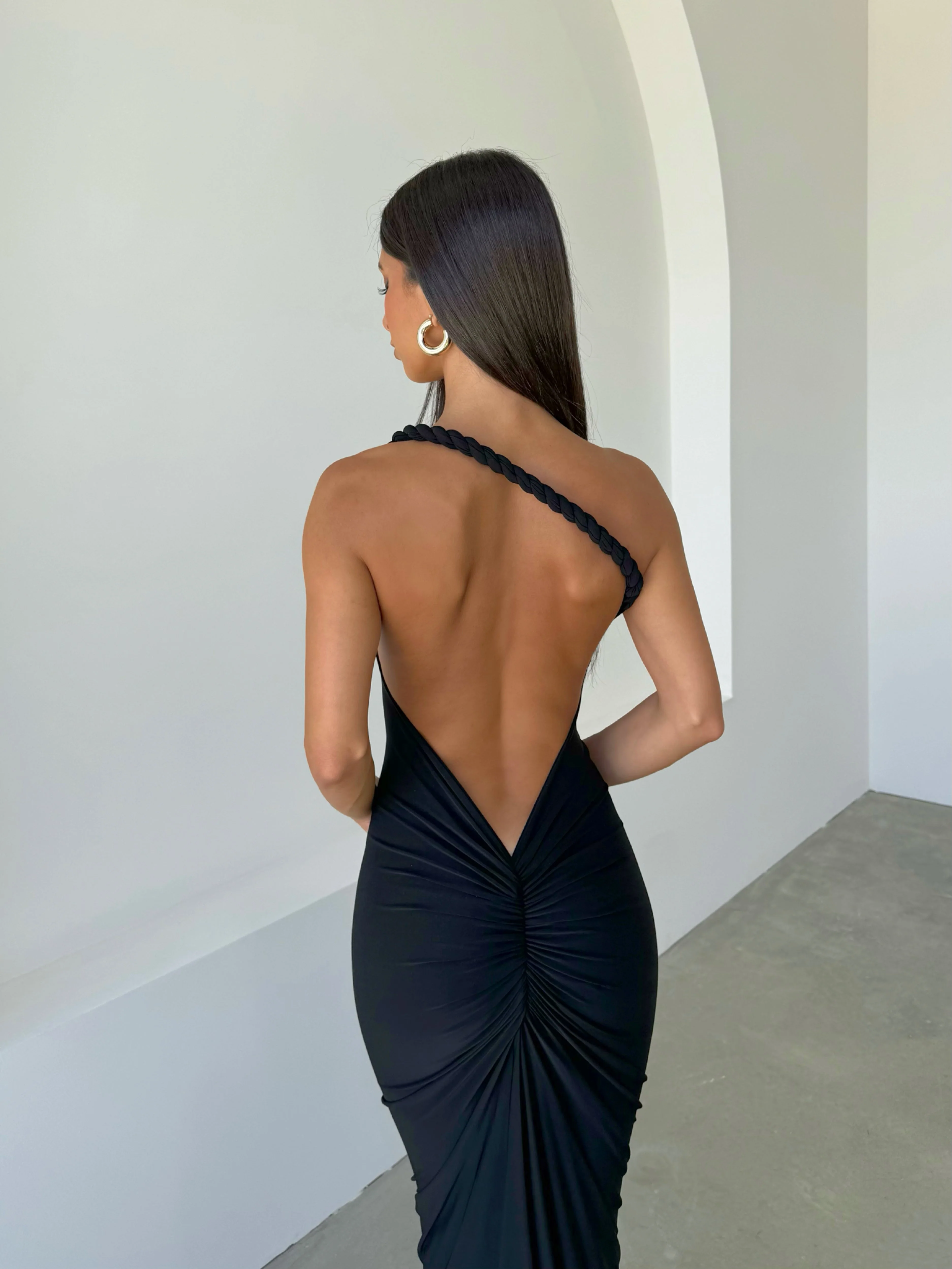 Maia Multi-Way Gown - Black - Image 7