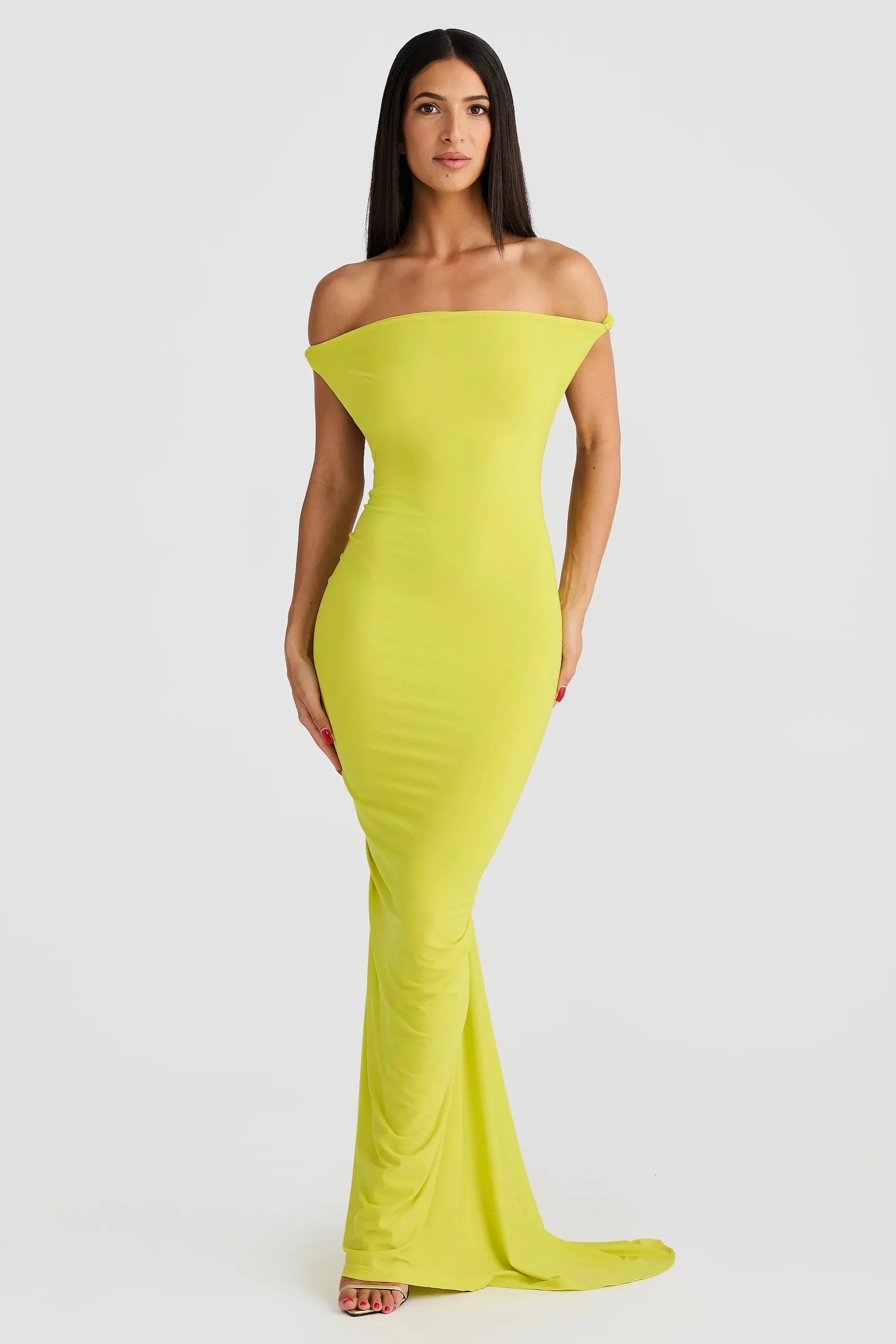 Maia Multi-Way Gown - Chartreuse - Image 2