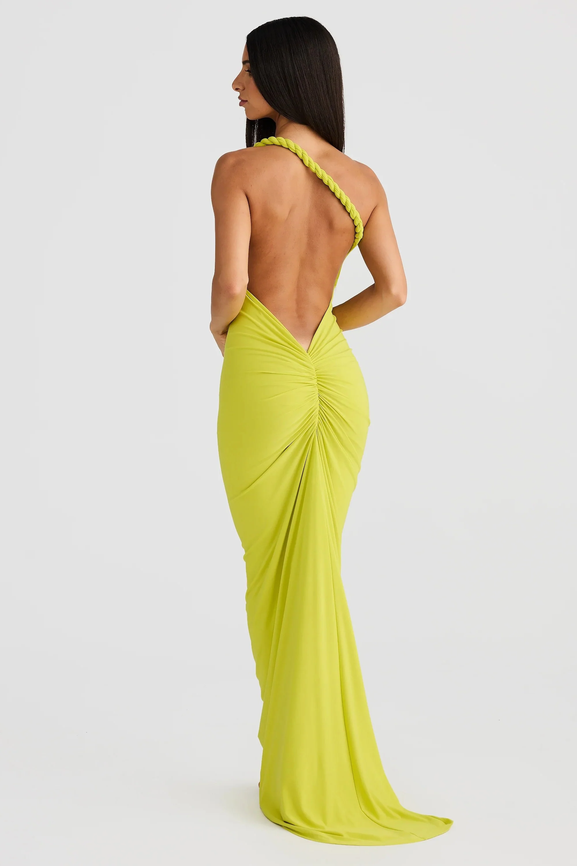 Maia Multi-Way Gown - Chartreuse - Image 3