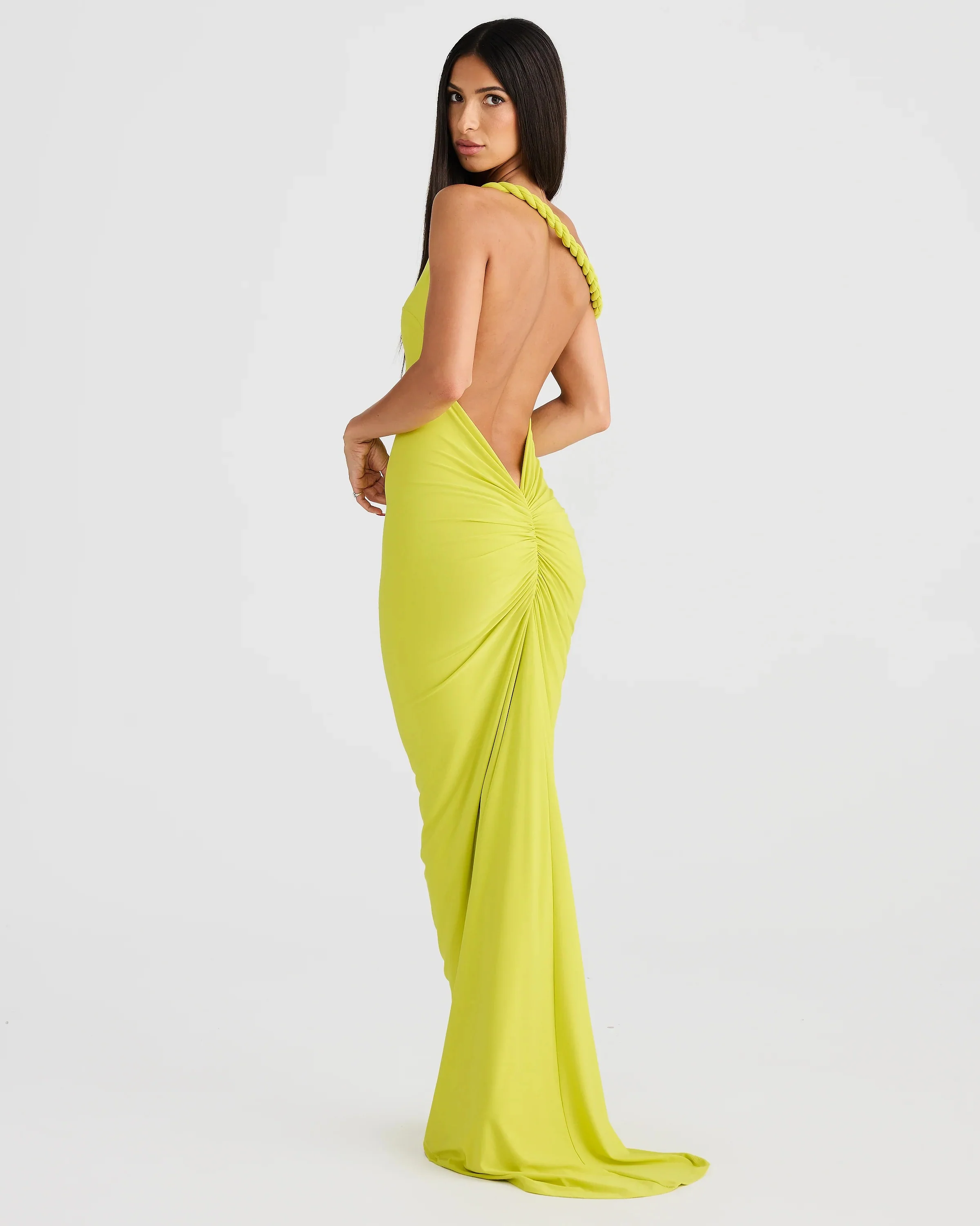 Maia Multi-Way Gown - Chartreuse - Image 6