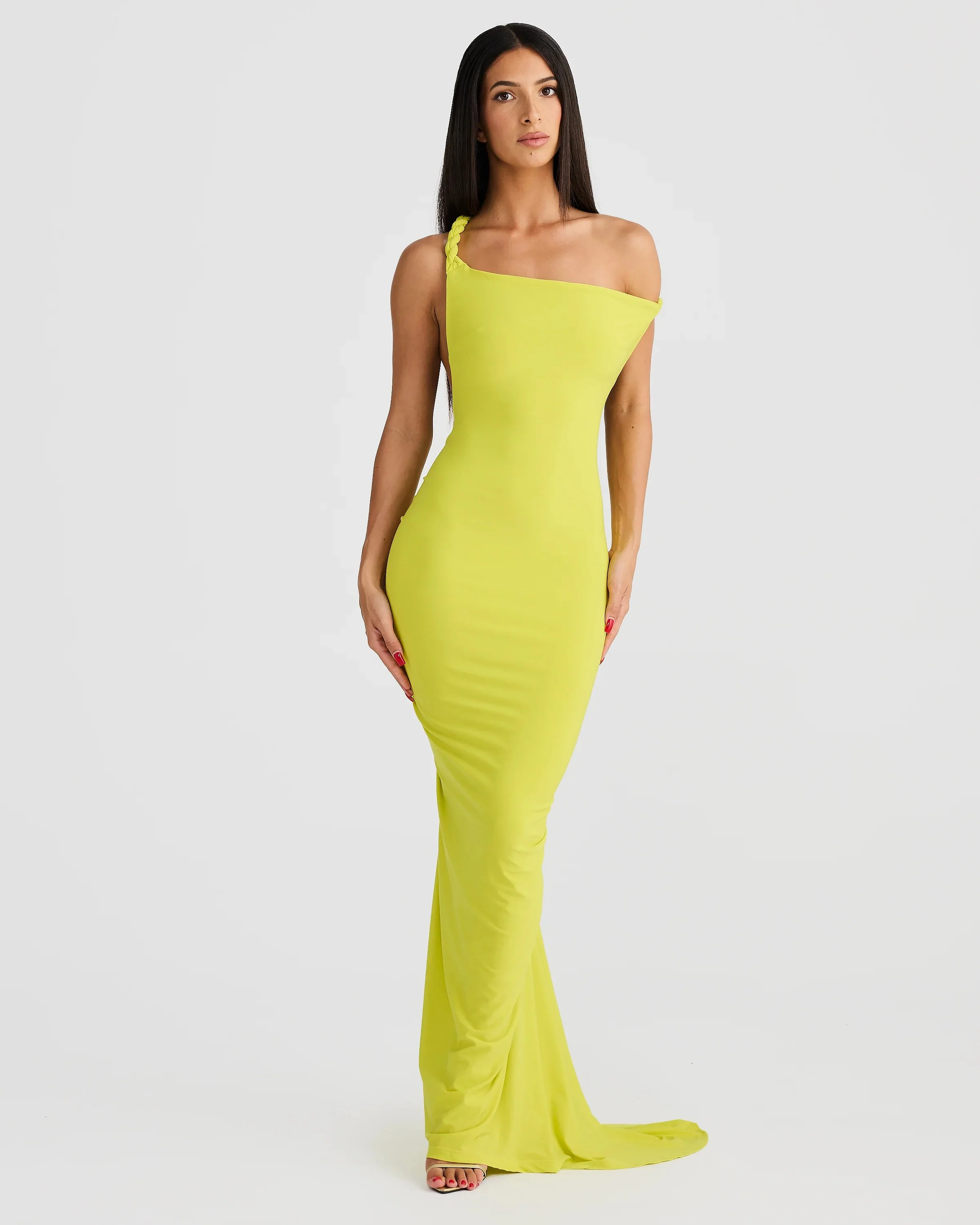 Maia Multi-Way Gown - Chartreuse - Image 7
