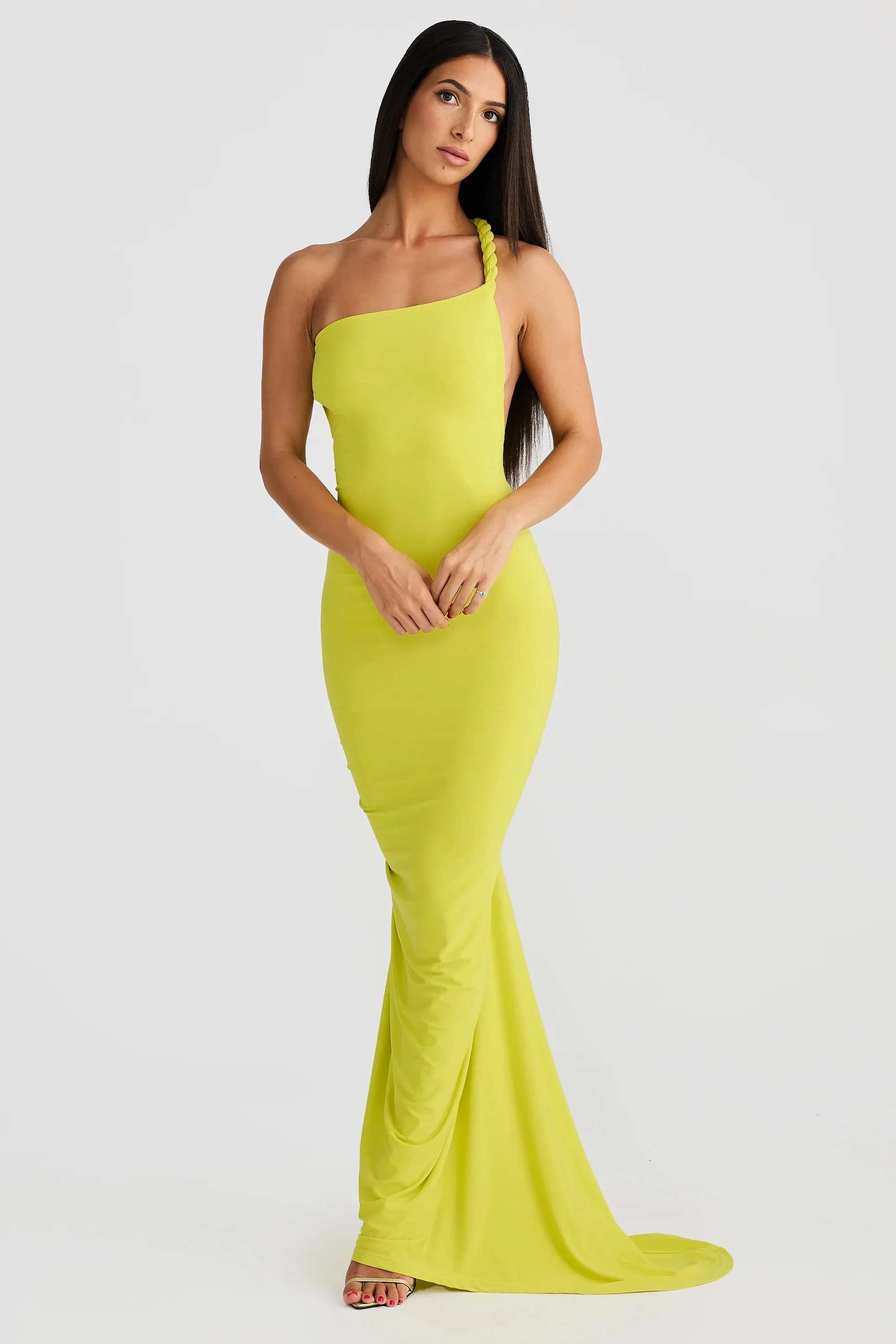 Maia Multi-Way Gown - Chartreuse - Image 8