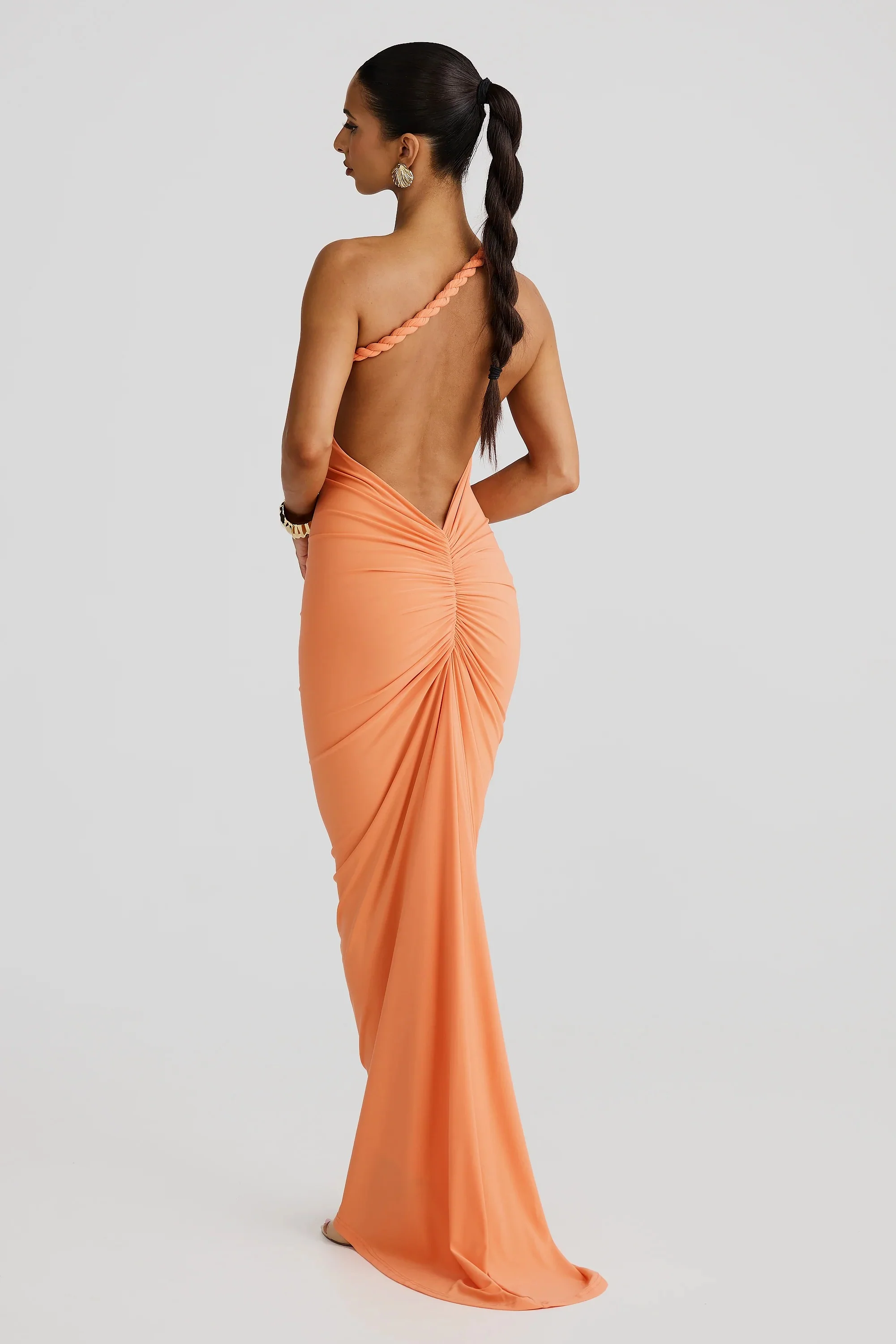 Maia Multi-Way Gown - Papaya - Image 5