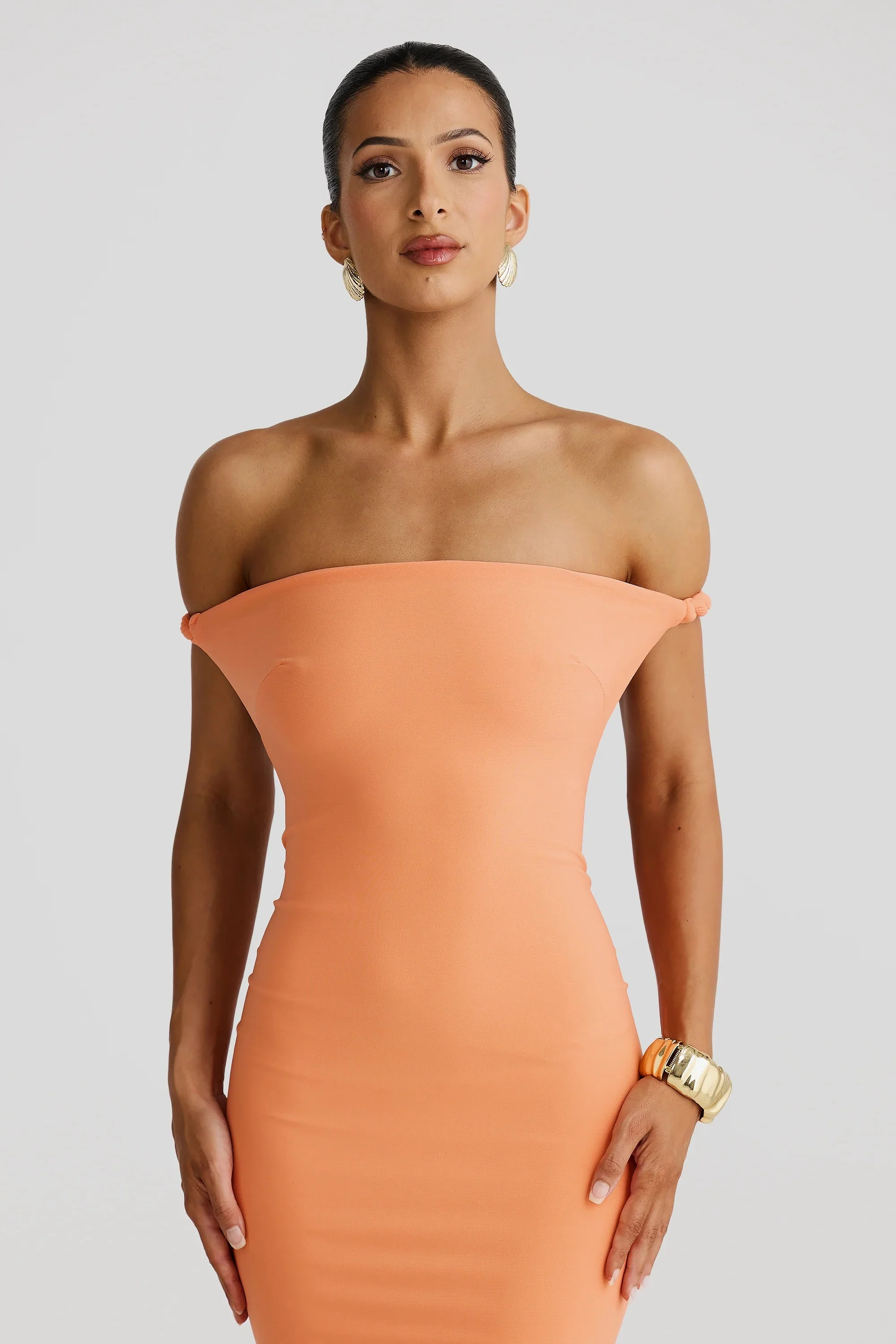 Maia Multi-Way Gown - Papaya - Image 8