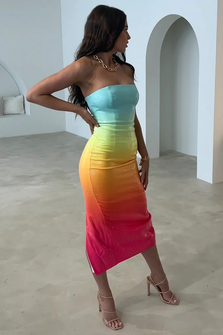 Malibu Midi Dress - Multi - Image 3