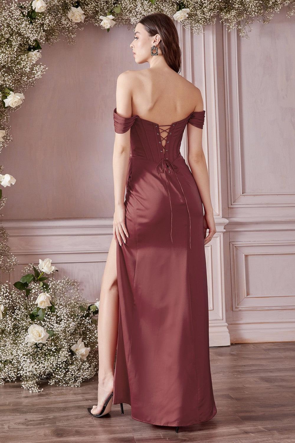 Malina Corset Gown - Rosewood - Image 2