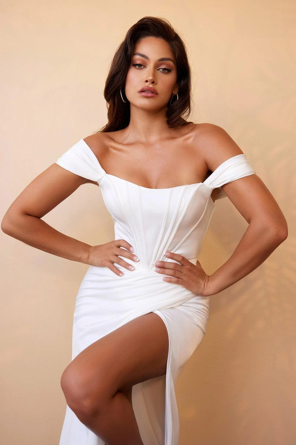 Malina Corset Gown - White - Image 3
