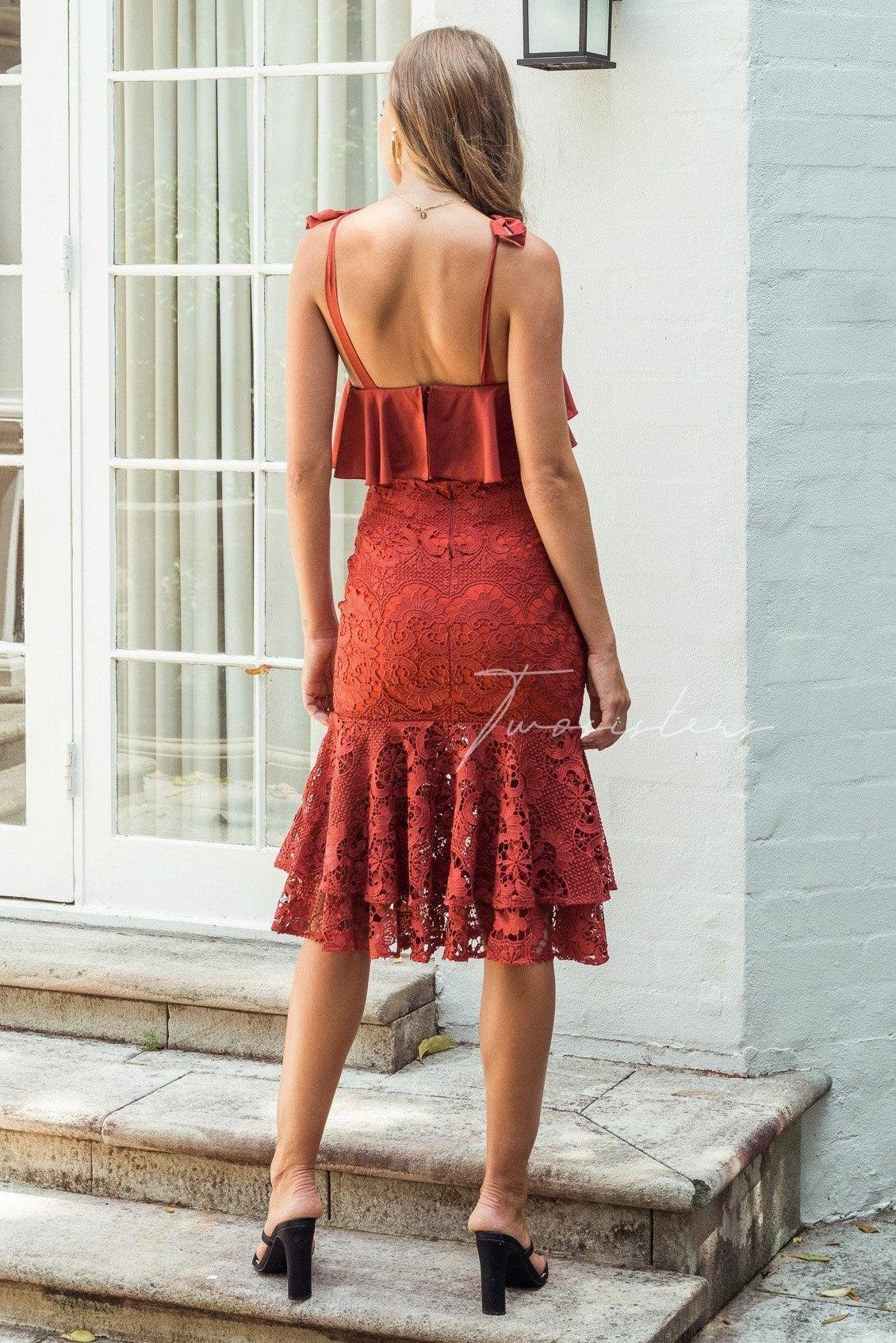 Mallory Dress - Burnt Orange - Image 4
