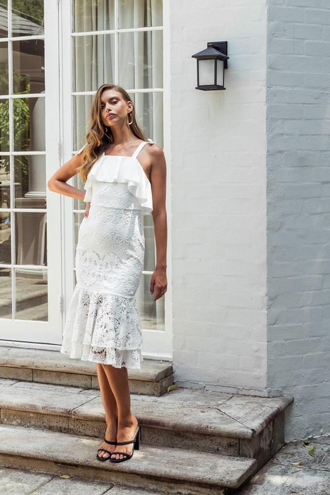 Mallory Dress - White - Image 5