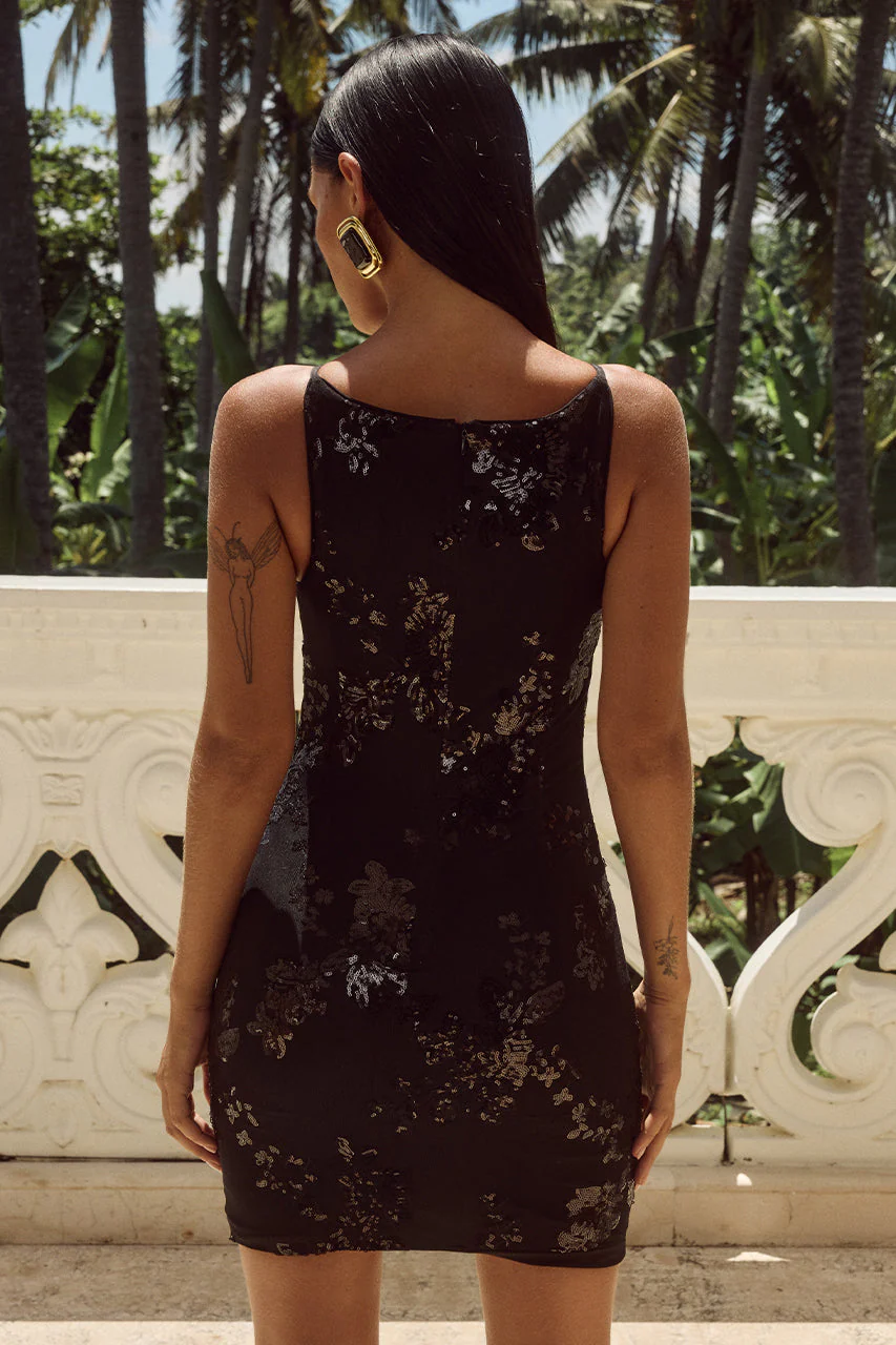 Margie Mini Dress - Black - Image 2
