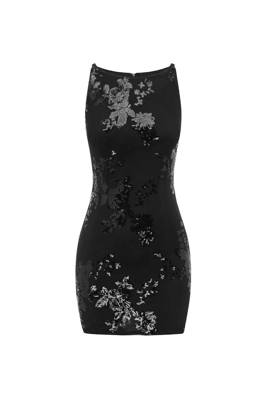 Margie Mini Dress - Black - Image 5