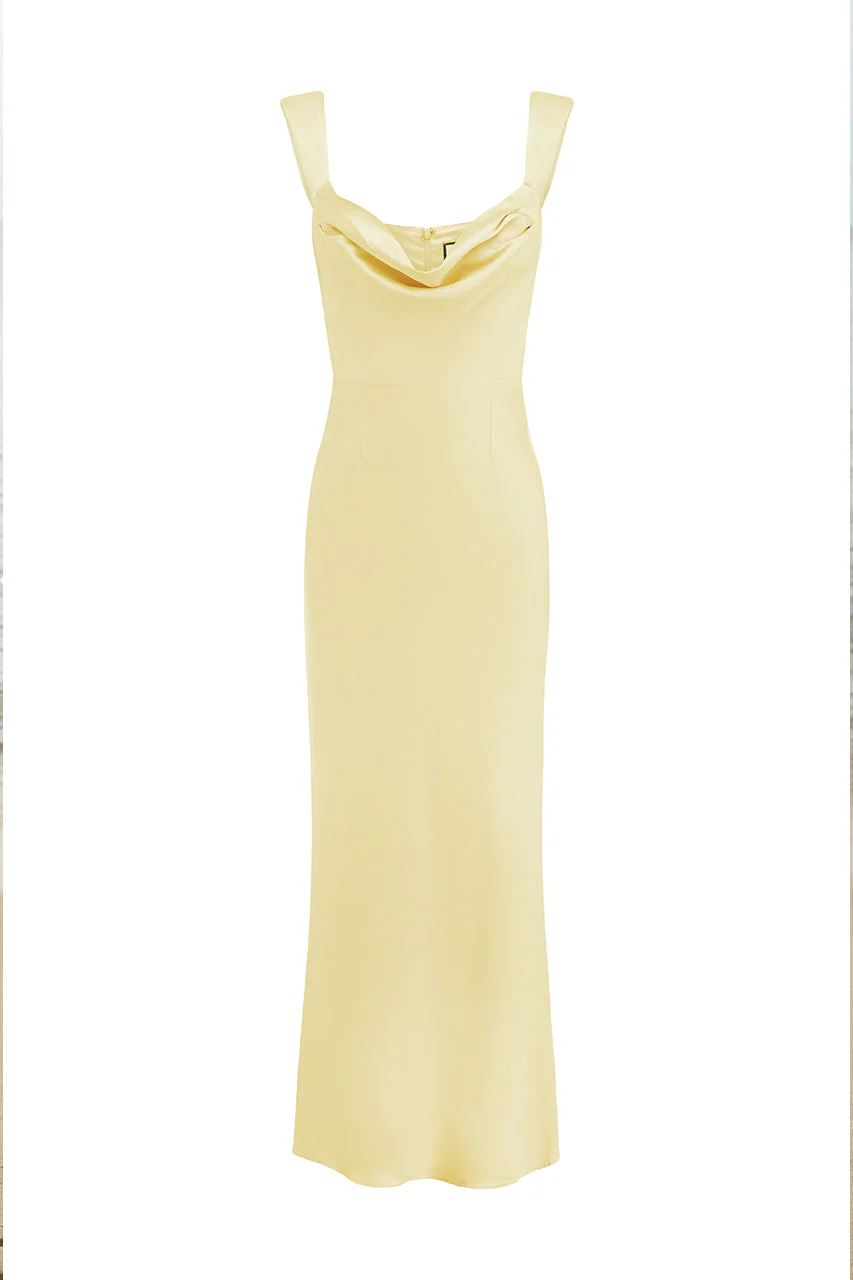 Margot Maxi Dress - Lemon - Image 3