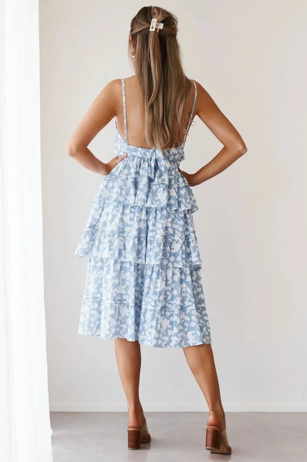 Martha Dress - Blue Floral - Image 2