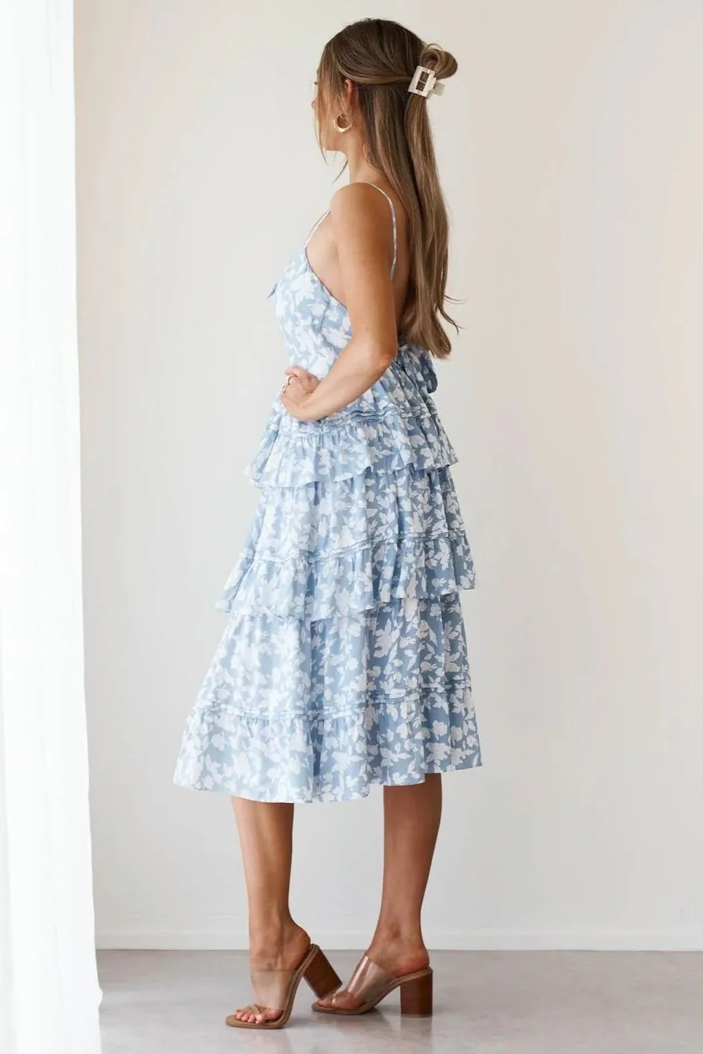 Martha Dress - Blue Floral - Image 3