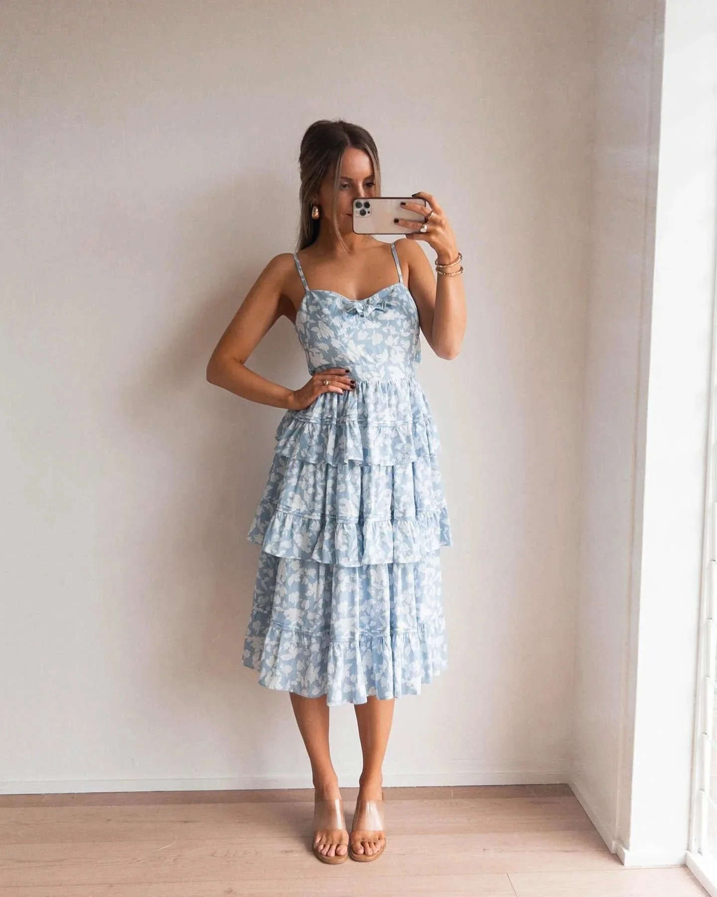 Martha Dress - Blue Floral - Image 5