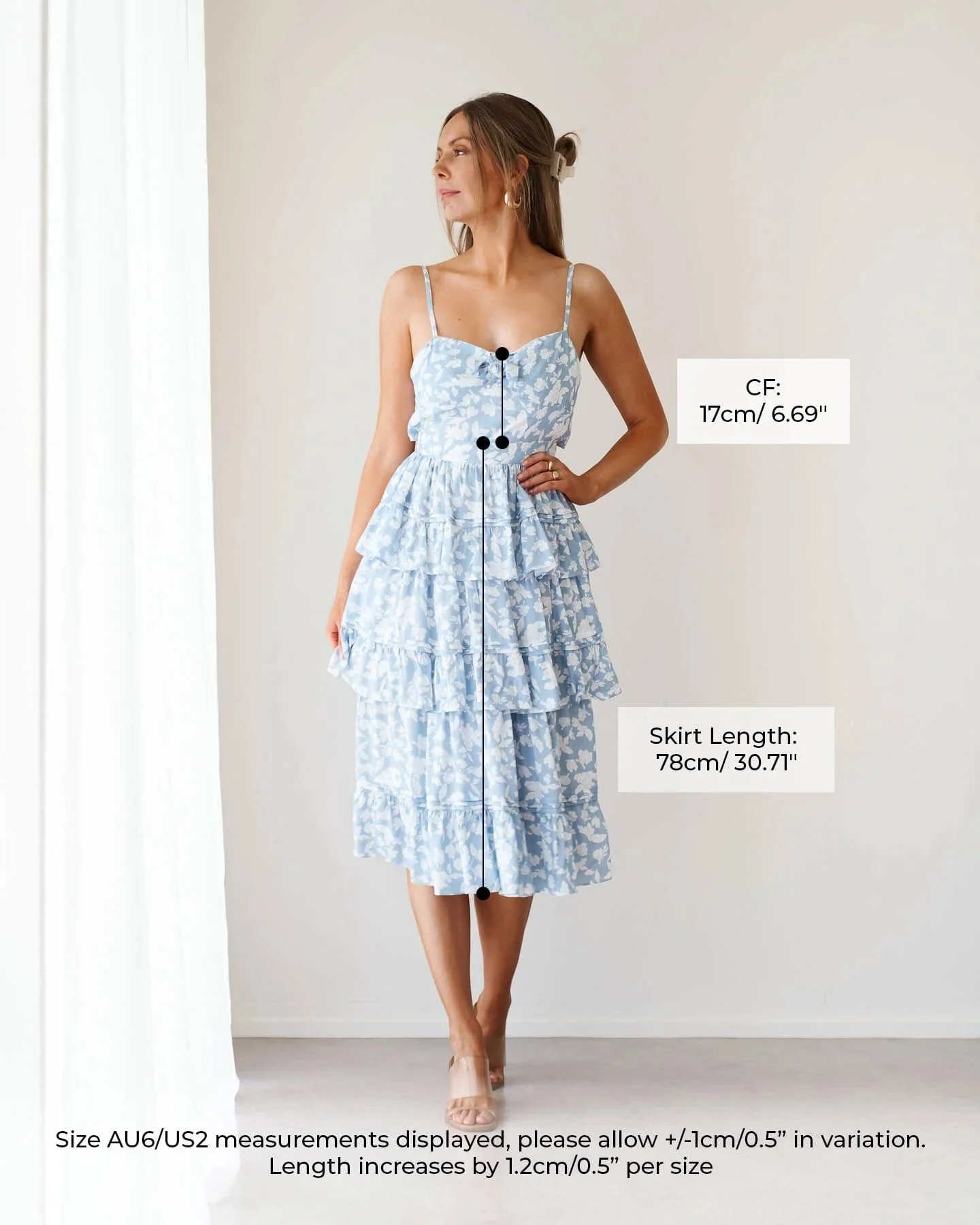 Martha Dress - Blue Floral - Image 6
