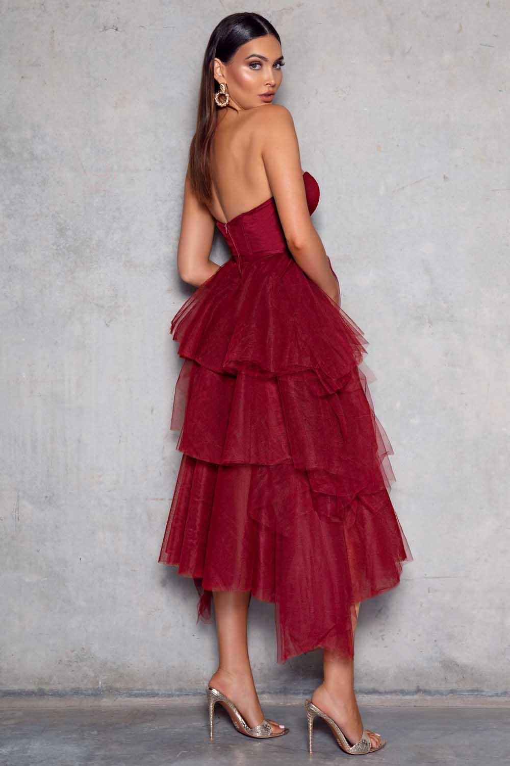 Mason Dress - Wine - Image 2