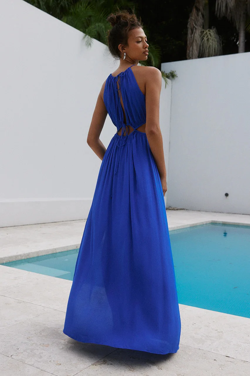 Mather Maxi Dress - Blue - Image 3