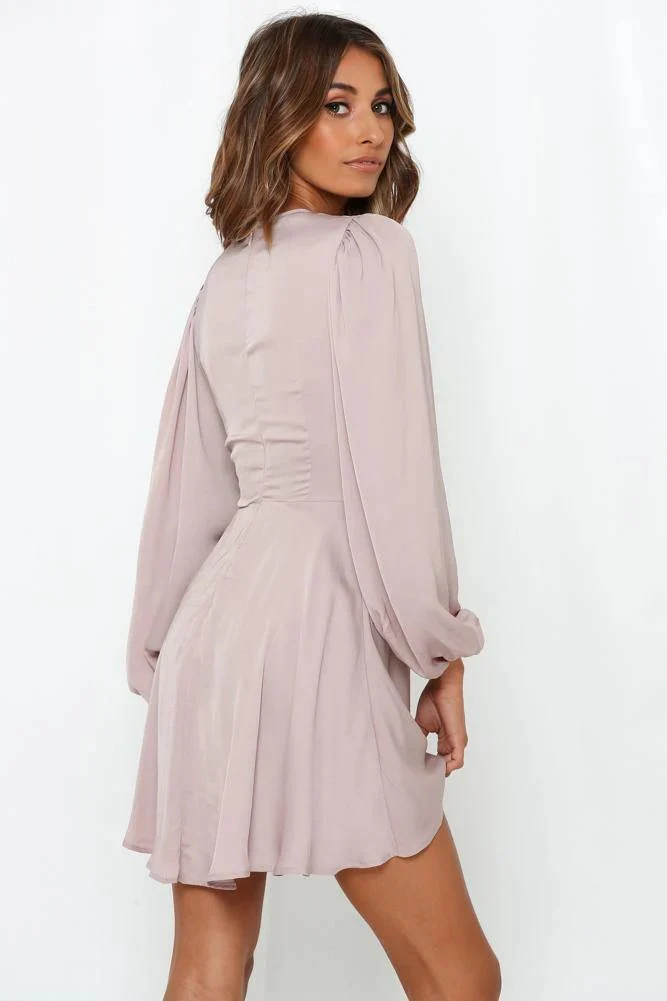 Maxwell Mini Dress - Mauve - Image 3