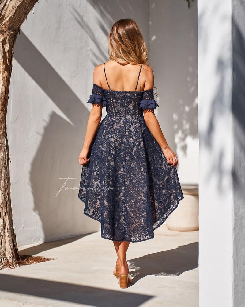 Megan Dress - Navy - Image 3