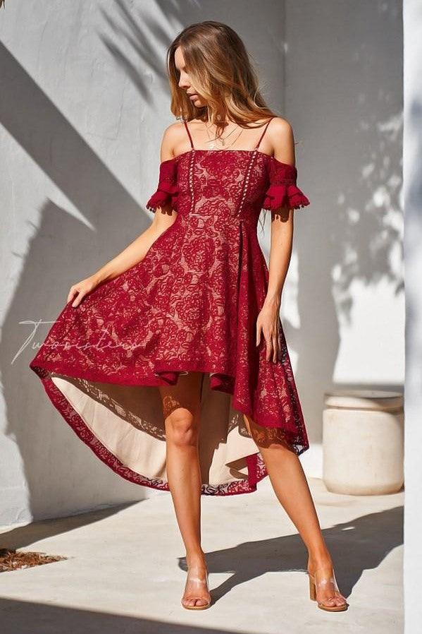 Megan Dress - Red - Image 2