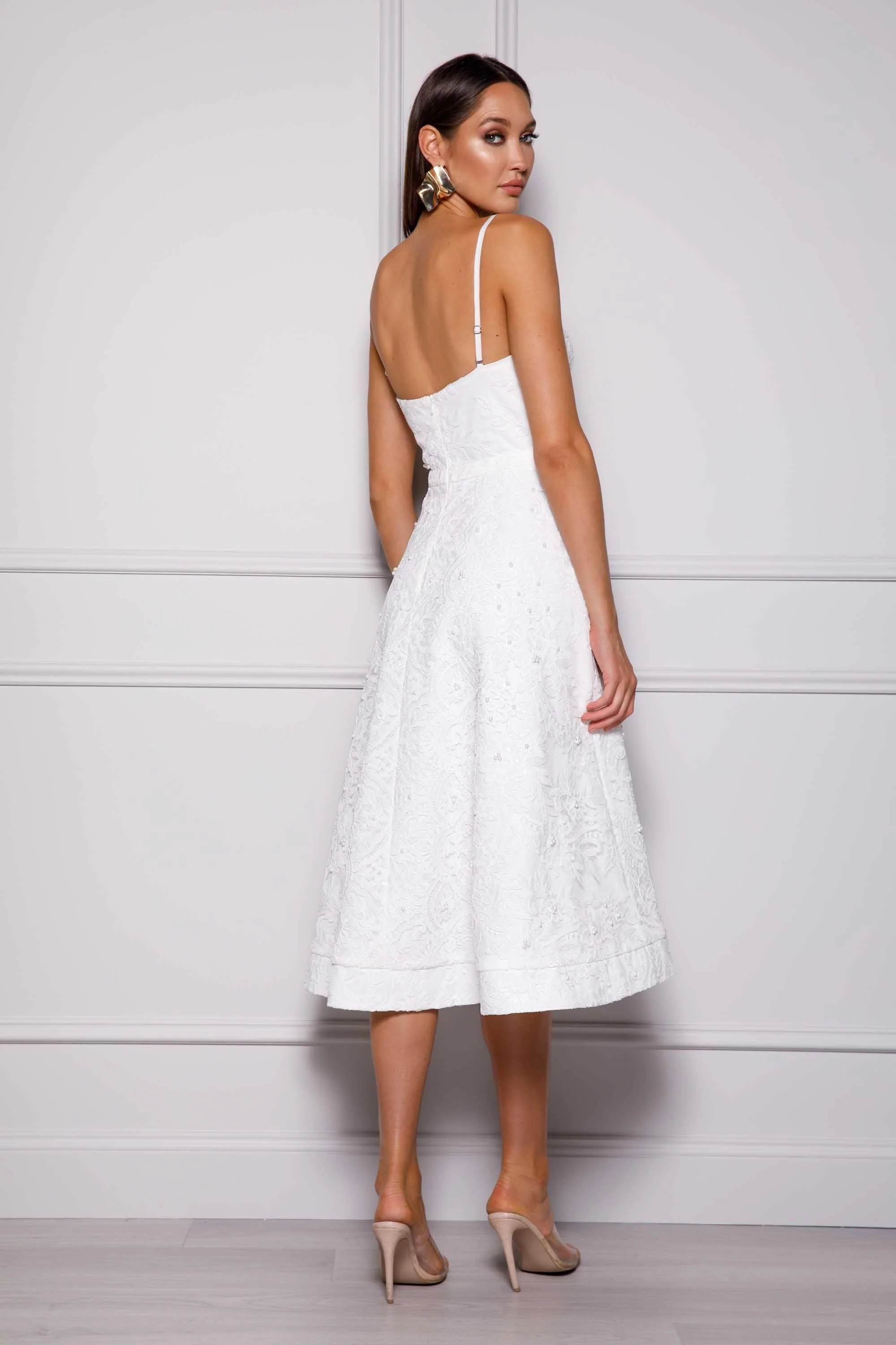 Melanie Dress - White - Image 2