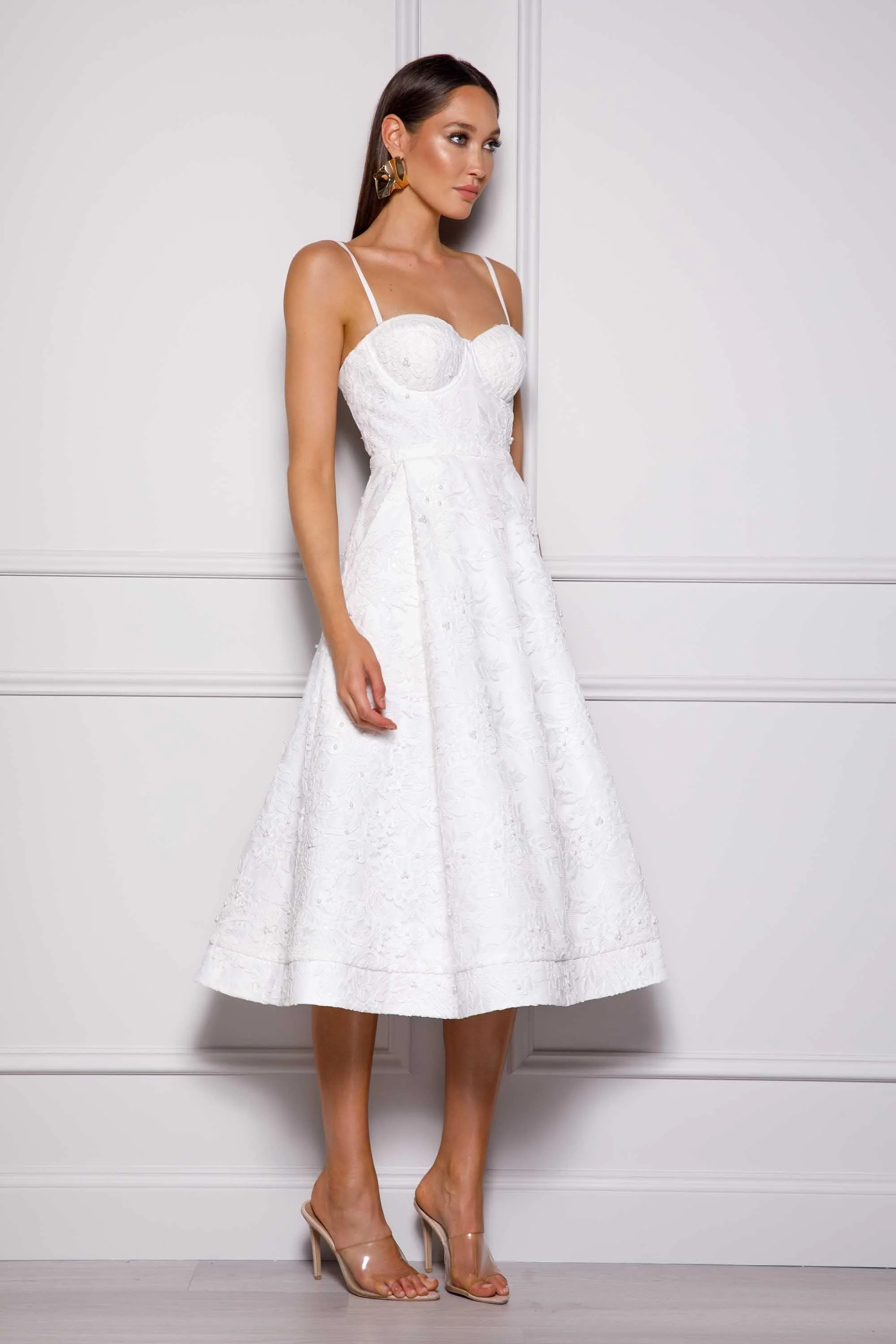 Melanie Dress - White - Image 3