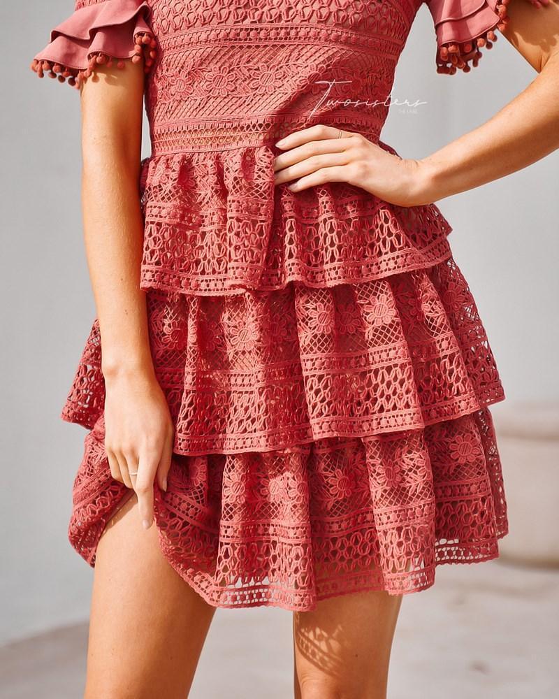 Melinda Dress - Mauve - Image 6