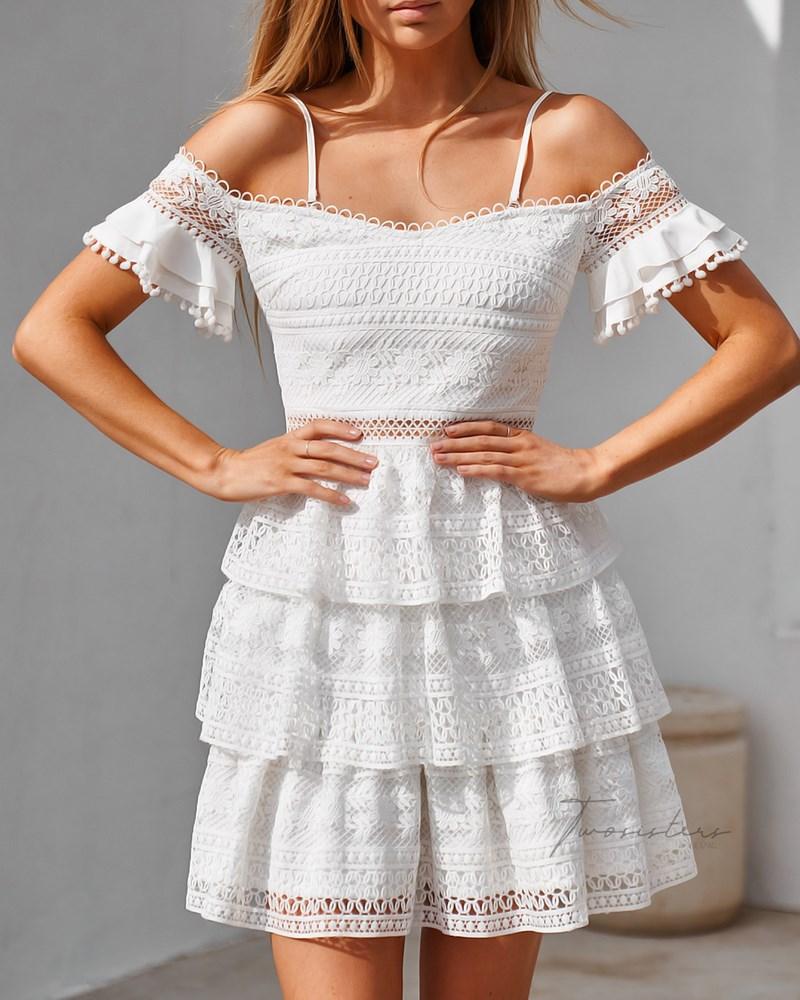 Melinda Dress - White - Image 4